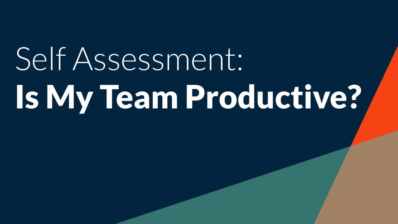 Self Assessment: Is My Team Productive?